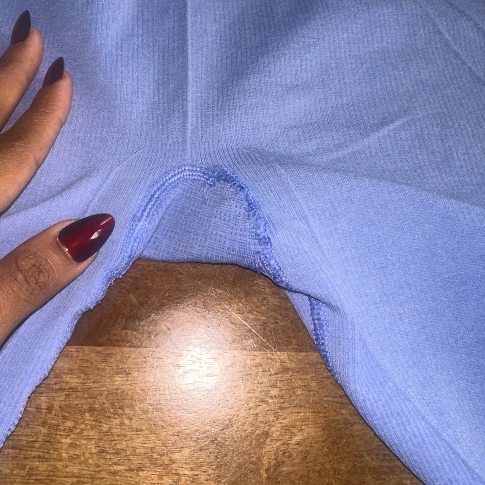 Lululemon capris Blue Leggings - Picture 4 of 5